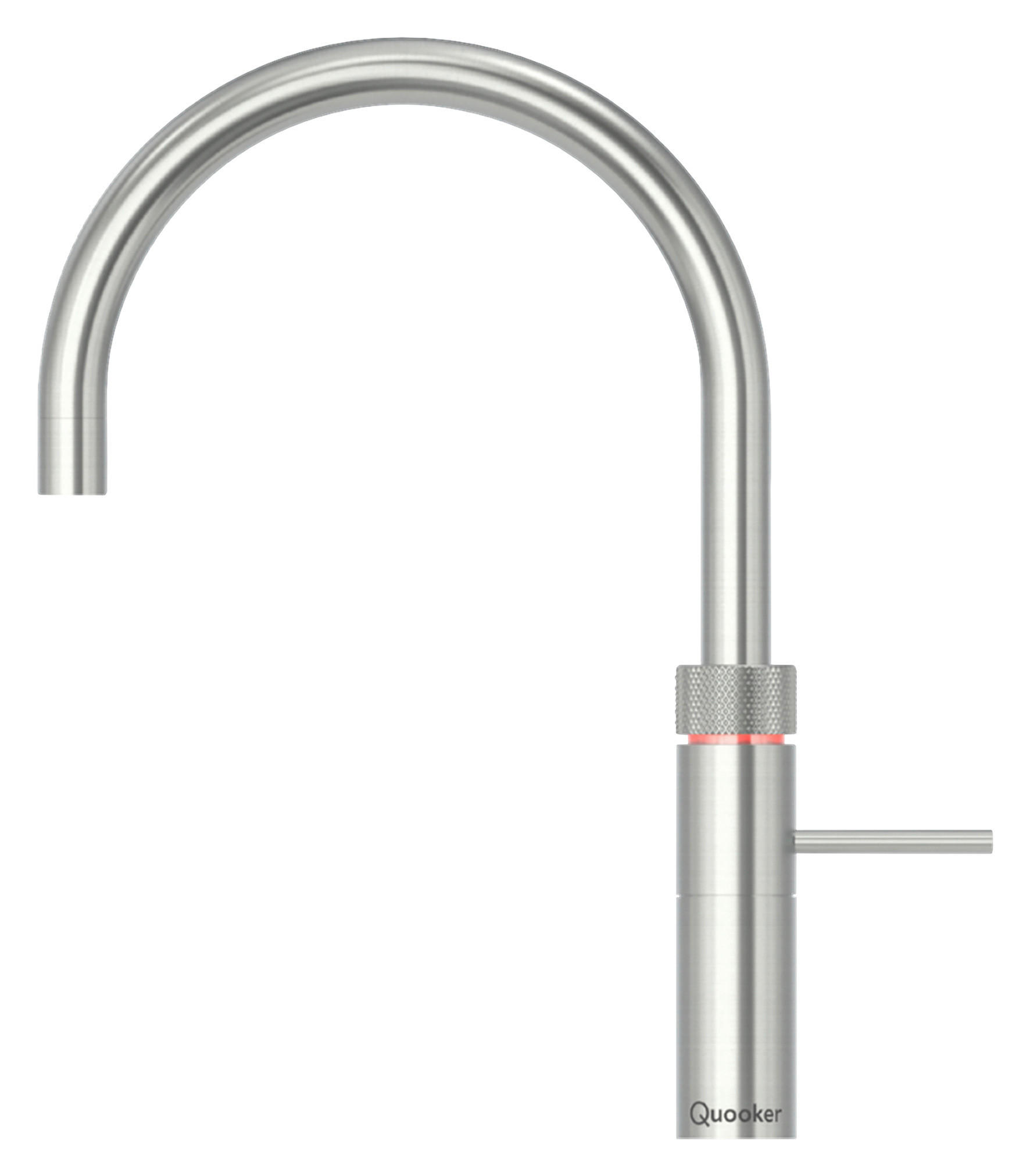 KÜCHENARMATUR Fusion Round  - Edelstahlfarben, Basics, Metall (4/36,6/25,1cm) - Quooker
