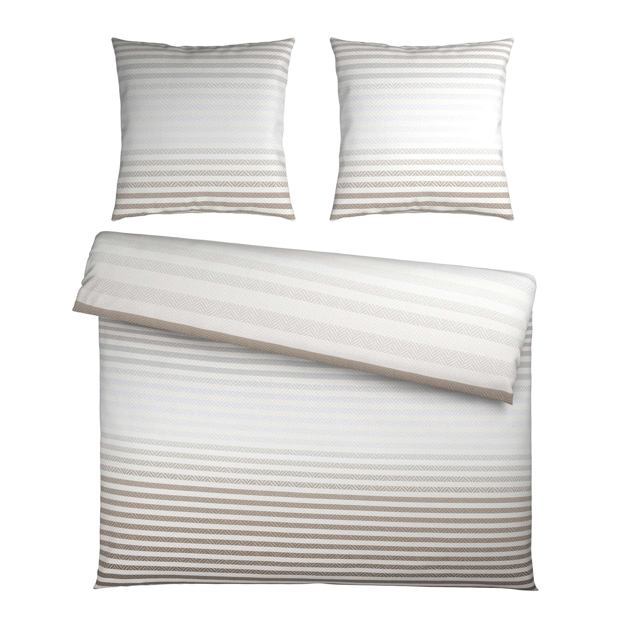 BETTWÄSCHE Flanell 200/200 cm  - Grau, Textil (200/200cm) - Novel