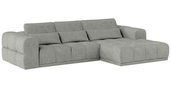 ECKSOFA Greige Chenille  - Greige/Schwarz, KONVENTIONELL, Kunststoff/Textil (290/203cm) - Carryhome