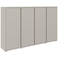 SCHUHSCHRANK  in 192,7/120/34 cm  - Kaschmir/Anthrazit, KONVENTIONELL, Holzwerkstoff/Kunststoff (192,7/120/34cm) - Xora