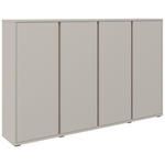 SCHUHSCHRANK  in 192,7/120/34 cm  - Kaschmir/Anthrazit, KONVENTIONELL, Holzwerkstoff/Kunststoff (192,7/120/34cm) - Xora