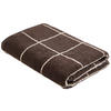 TÖRÖLKÖZŐ 70/140 cm taupe, sötétbarna  - sötétbarna/taupe, Natur, textil (70/140cm) - Bio:Vio