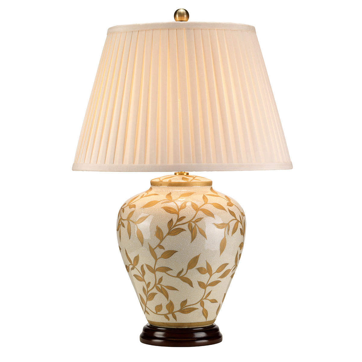 TISCHLEUCHTE - Goldfarben/Braun, Konventionell, Keramik (41/62cm) - Elstead Lighting