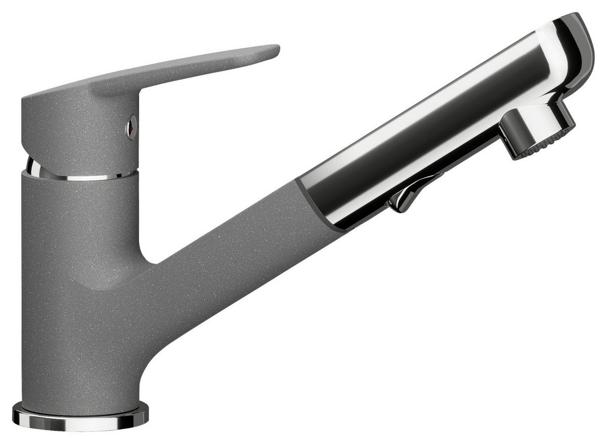 KÜCHENARMATUR 522120GCR  - Chromfarben/Grau, Basics, Stein/Metall (5/16,2/19,3cm) - Schock