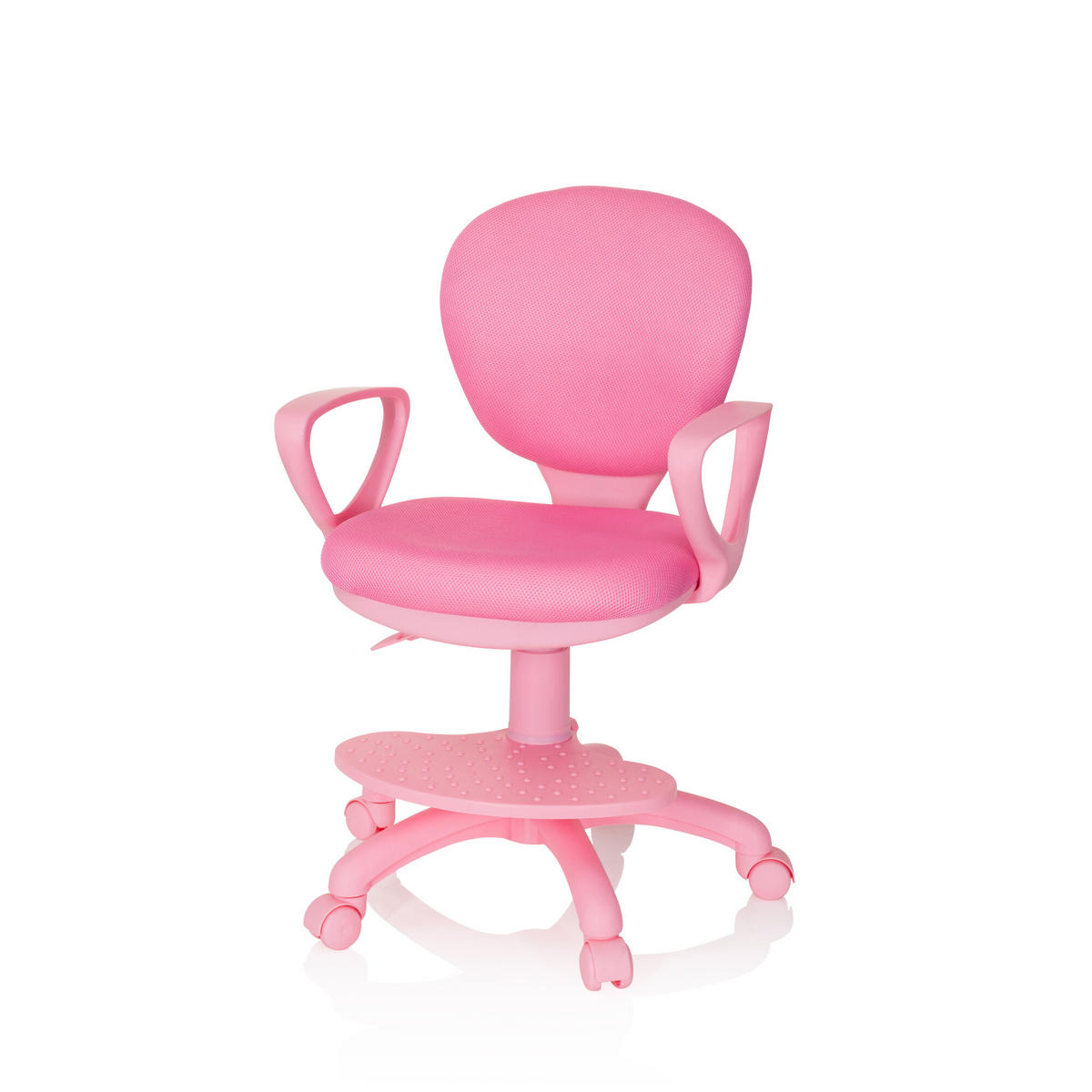 MLADINSKI VRTLJIVI STOL umetna masa pink  - pink, Basics, umetna masa (53/83-95/51cm) - MID.YOU
