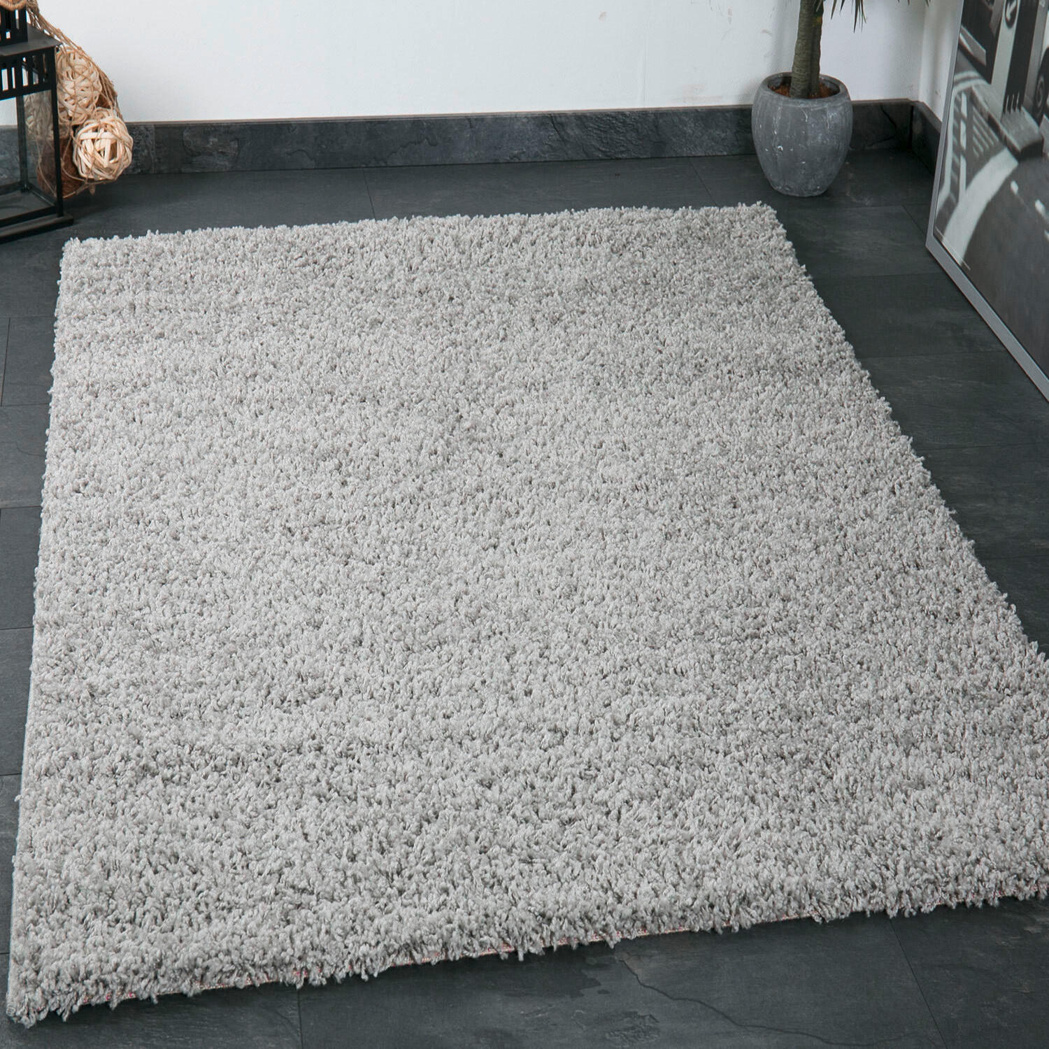 HOCHFLORTEPPICH 80/150 cm Grau  - Grau, MODERN, Textil (80/150cm)