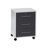 ROLLCONTAINER 44/58/40 cm  - Anthrazit/Silberfarben, LIFESTYLE, Holzwerkstoff/Metall (44/58/40cm) - MID.YOU