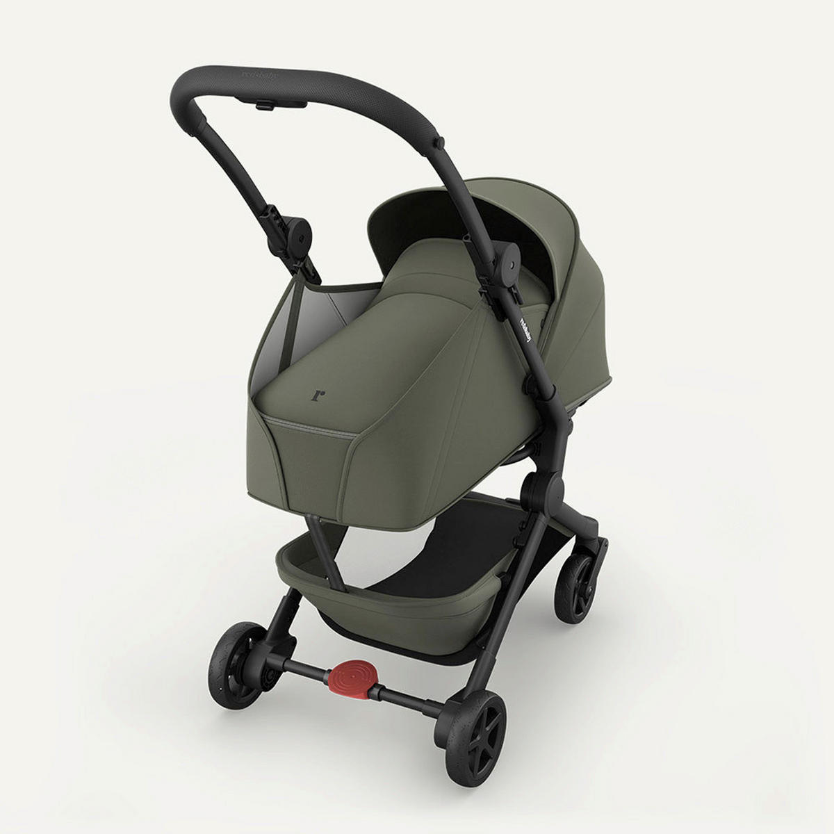 DJEČJA KOLICA   - maslinasto zelena, Basics, metal/tekstil (77/45/103cm) - BEBETTO