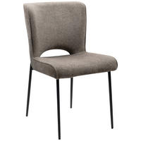 Scaun din metal, textil, gri, negru - negru/gri, Modern, metal/textil (49/83,5/59,5cm) - MID.YOU