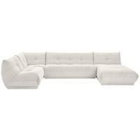 SOFFA i manchester vit  - vit, Trend, textil (210/390/185cm) - Livetastic