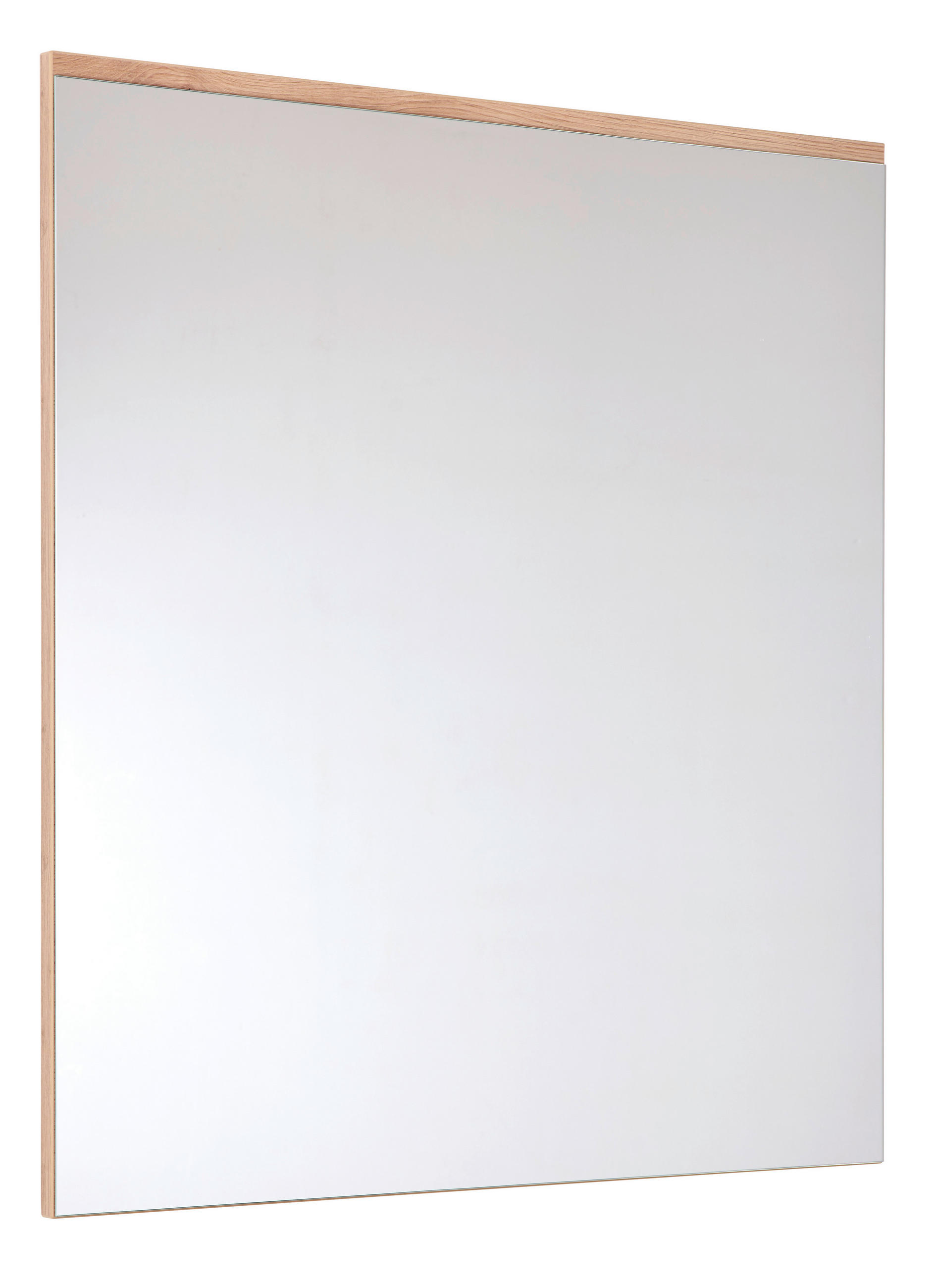 WANDSPIEGEL 80/89/2 cm    - Eichefarben, KONVENTIONELL, Glas/Holzwerkstoff (80/89/2cm) - Moderano