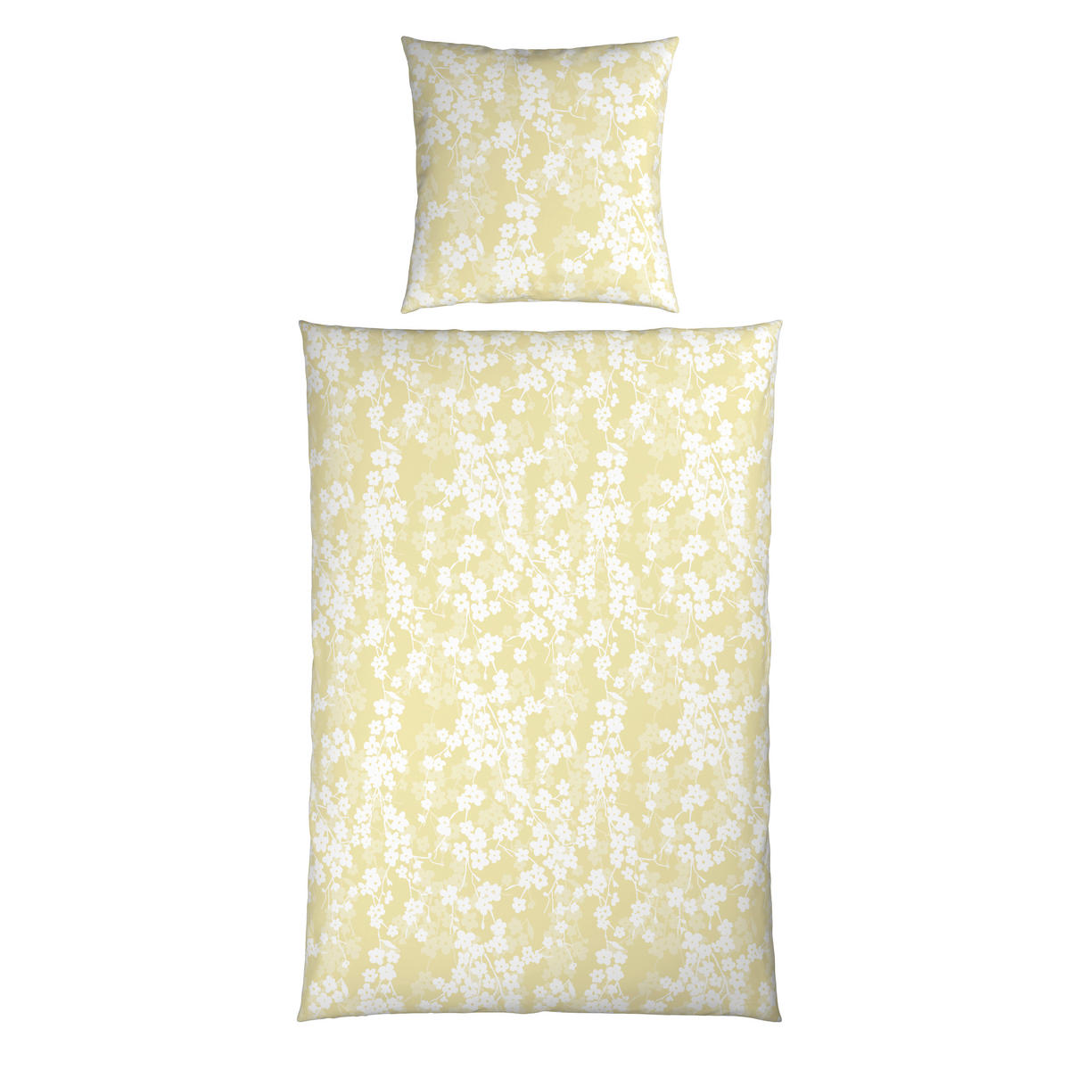 BETTWÄSCHE Musselin 155/220 cm  - Gelb, Textil (155/220cm) - Esposa