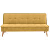 SCHLAFSOFA Webstoff Gelb  - Gelb/Kieferfarben, Design, Holz/Textil (181/82/85cm) - MID.YOU