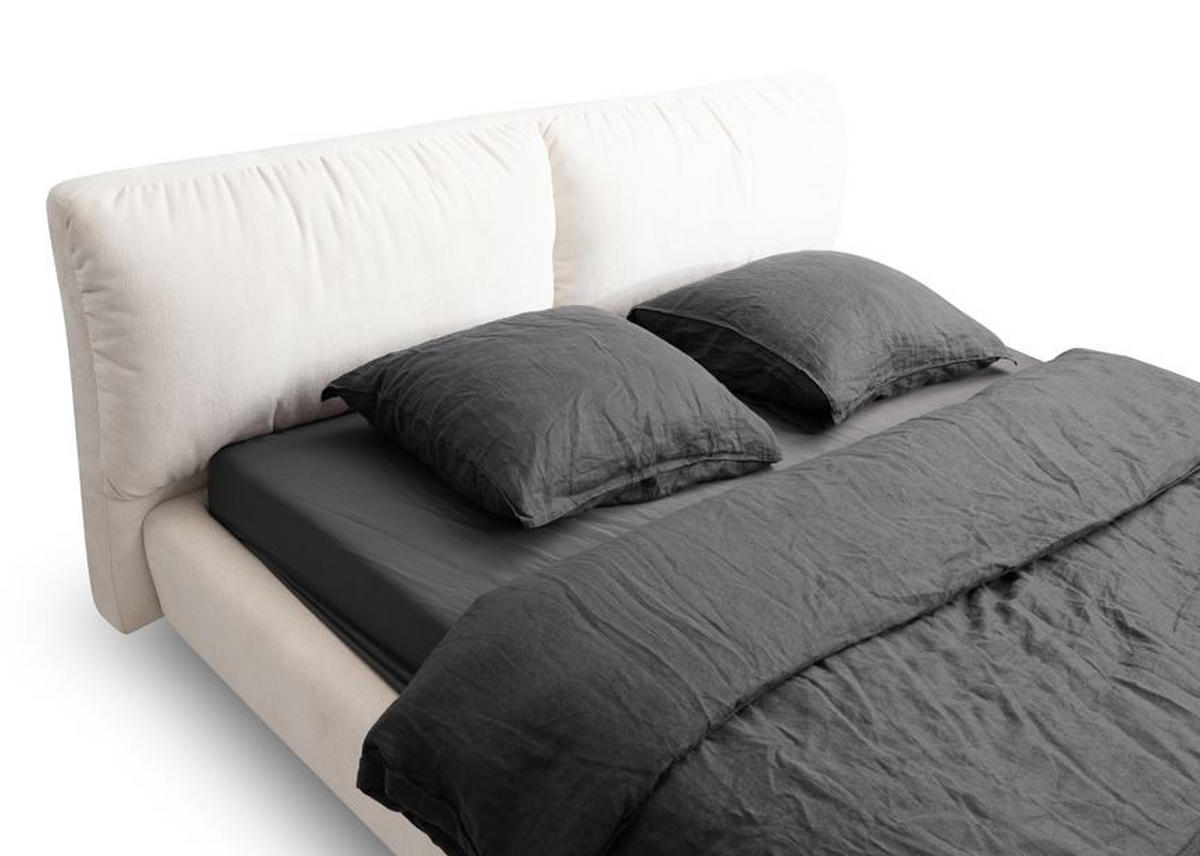 PAT TAPIțAT, bej - bej/negru, Modern, lemn/metal (160/200cm) - Esposa