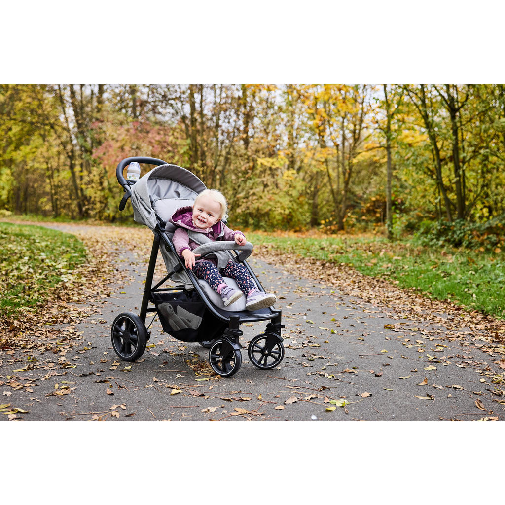 Thumbnail - Graco Buggy Eezefold DLX Lunar, Grau, Textil, 59.4x103x93 cm, Feststellbremse, Fußstütze abklappbar, Federung, 5-Punkte-...