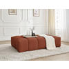 HOCKER EVEREST Struktur Orange  - Schwarz/Orange, MODERN, Kunststoff/Textil (166/100/40cm)