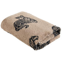 HANDTUCH Schwarz, Beige  - Beige/Schwarz, Trend, Textil (50/100cm) - Dieter Knoll