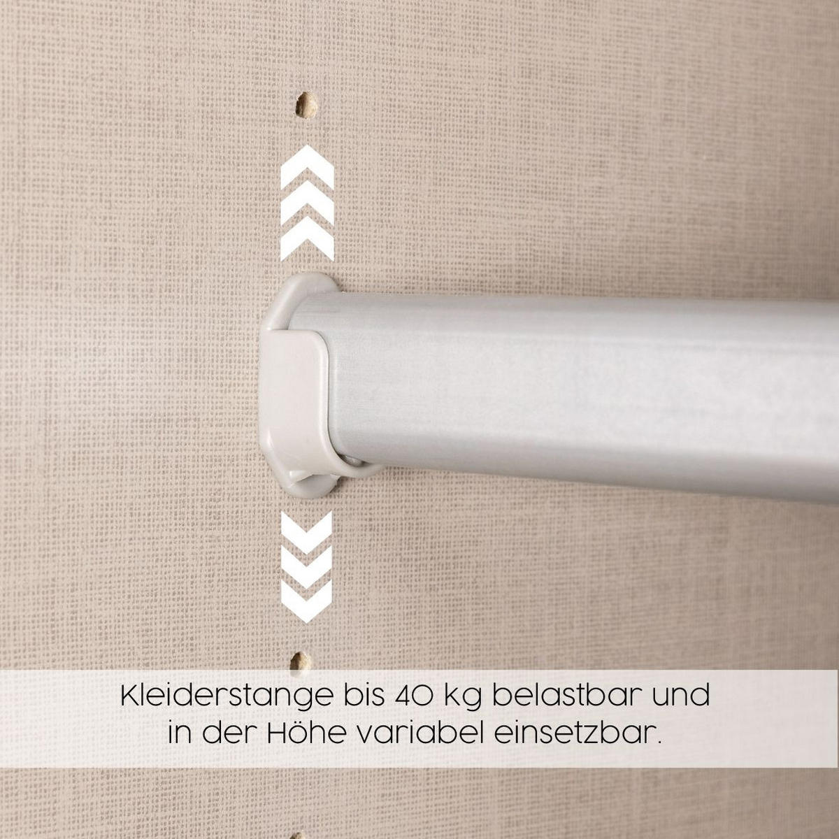 DREHTÜRENSCHRANK 136/210/54 cm 3-türig Weiß  - Chromfarben/Weiß, MODERN, Glas/Holzwerkstoff (136/210/54cm) - Rauch Möbel