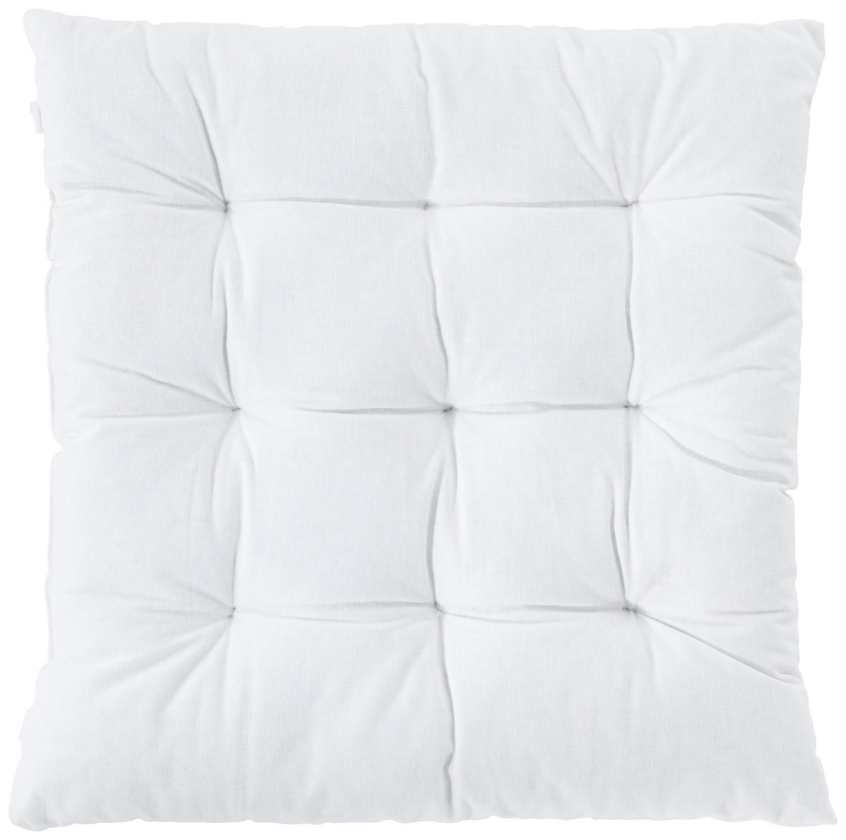 JASTUK ZA SEDENJE bela 40/40 cm  - bela, Osnovno, tekstil (40/40cm) - Boxxx