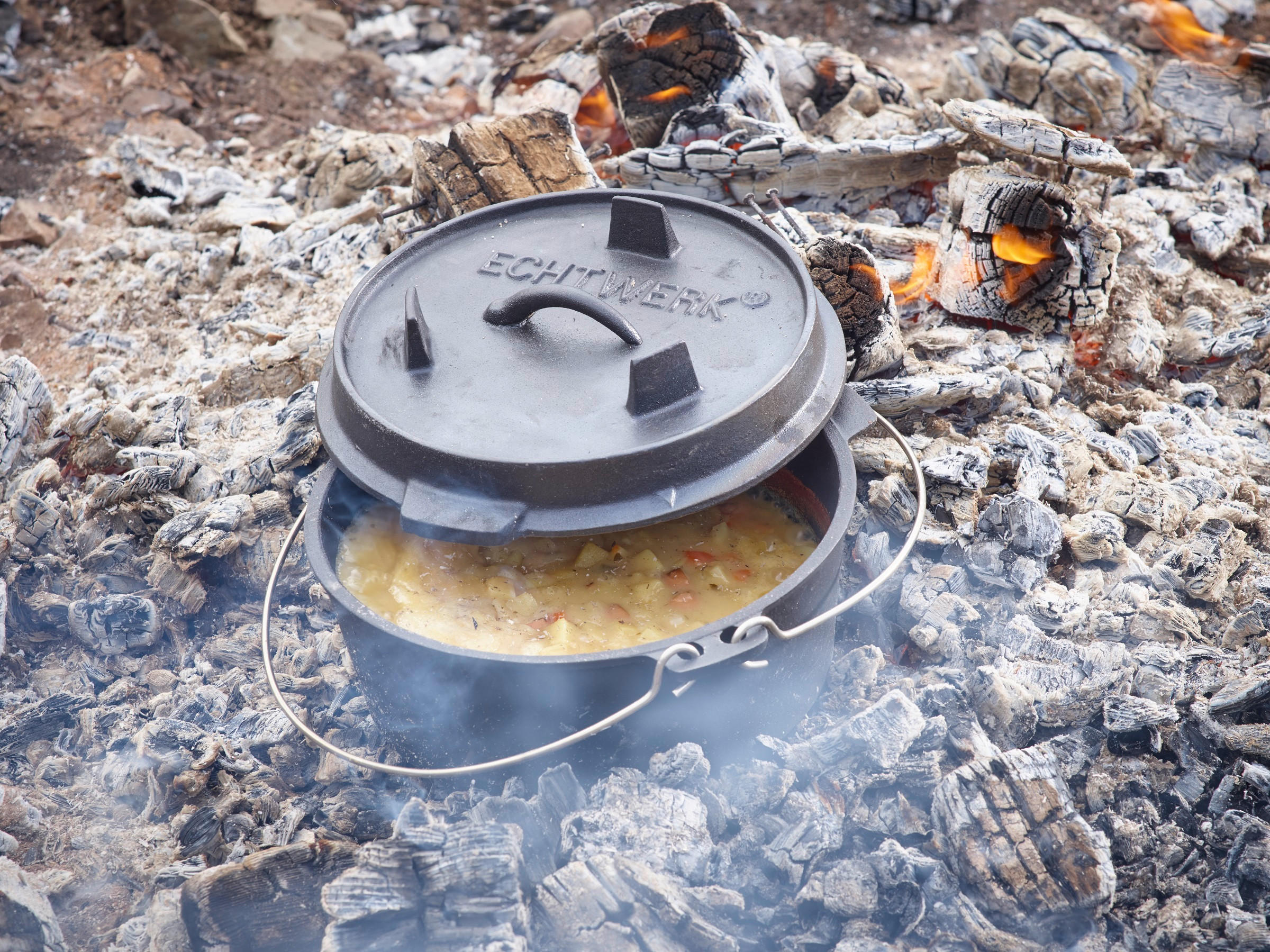 DUTCH-OVEN-SET  Schwarz  - Schwarz, Basics, Metall (31,5/31,5/21cm) - Echtwerk
