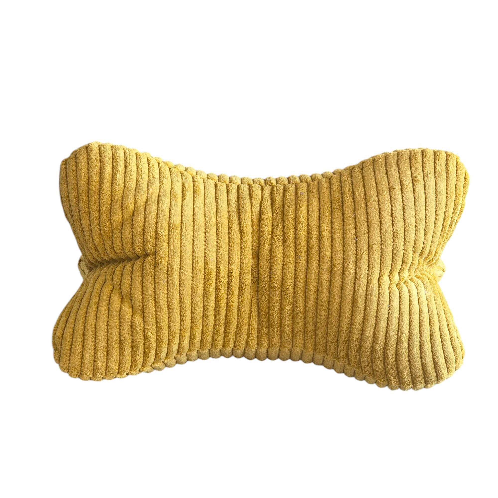 Leseknochen AURORA 40/25 cm  - Currygelb, Basics, Textil (40/25cm) - Novel