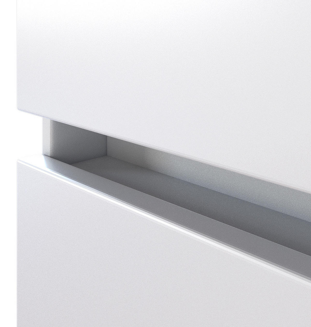 MIDISCHRANK 40/130/35 cm  - Eichefarben/Silberfarben, Basics, Holzwerkstoff/Kunststoff (40/130/35cm) - Held
