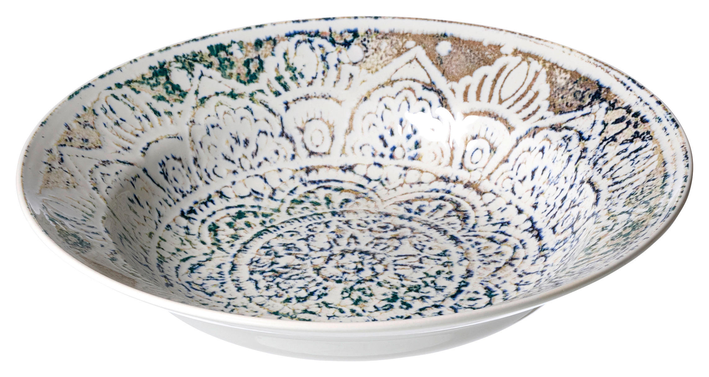 TANIER NA CESTOVINY kamenina keramika 29 cm - hnedá/modrá, Lifestyle, keramika (29cm) - Ritzenhoff Breker