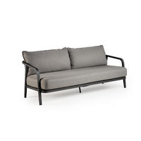 BANC 3 PLACES in Anthrazit  - Anthrazit, Basics, Textil/Metall (202/86/70cm) - Tierra Outdoor