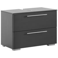 WASCHBECKENUNTERSCHRANK 80,2/59,1/35 cm  - Chromfarben/Anthrazit, KONVENTIONELL, Holzwerkstoff/Metall (80,2/59,1/35cm) - MID.YOU