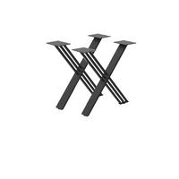 SET NOGU STOLA  metal  - crna, Moderno, metal (49,2/8,5/43,2cm)