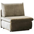 SCHLAFSESSEL  mit Mikrofaser Cappuccino  - Cappuccino, MODERN, Kunststoff/Textil (90/89/83cm) - Novel