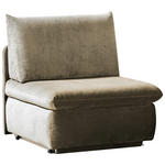 SCHLAFSESSEL Mikrofaser Cappuccino  - Cappuccino, MODERN, Kunststoff/Textil (90/89/83cm) - Novel