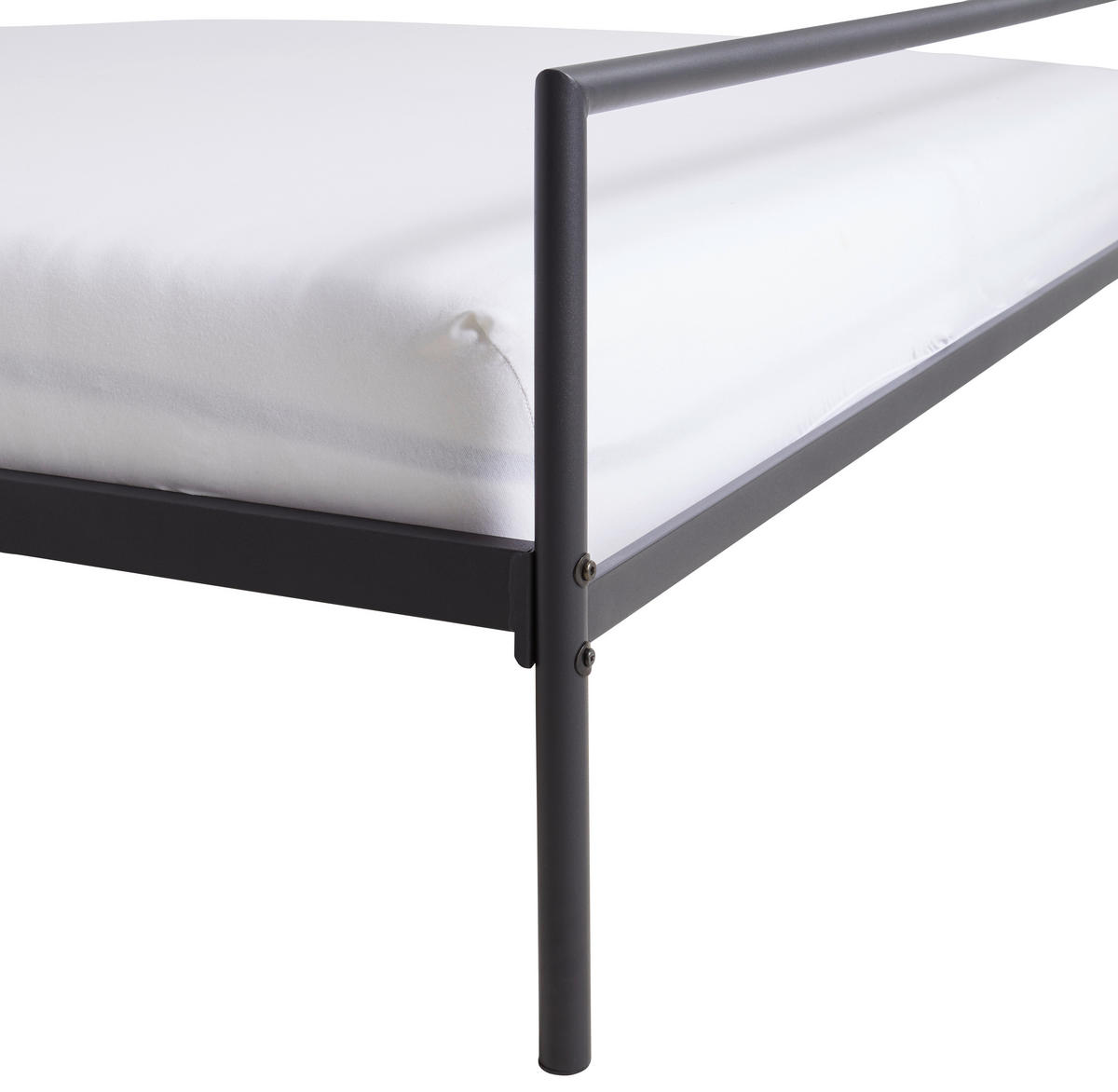 METALLBETT 180/200 cm  in Schwarz  - Schwarz, Design, Metall (180/200cm) - Livetastic
