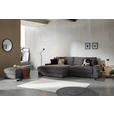 ECKSOFA in Cord Dunkelgrau  - Dunkelgrau/Schwarz, MODERN, Kunststoff/Textil (180/300cm) - Carryhome