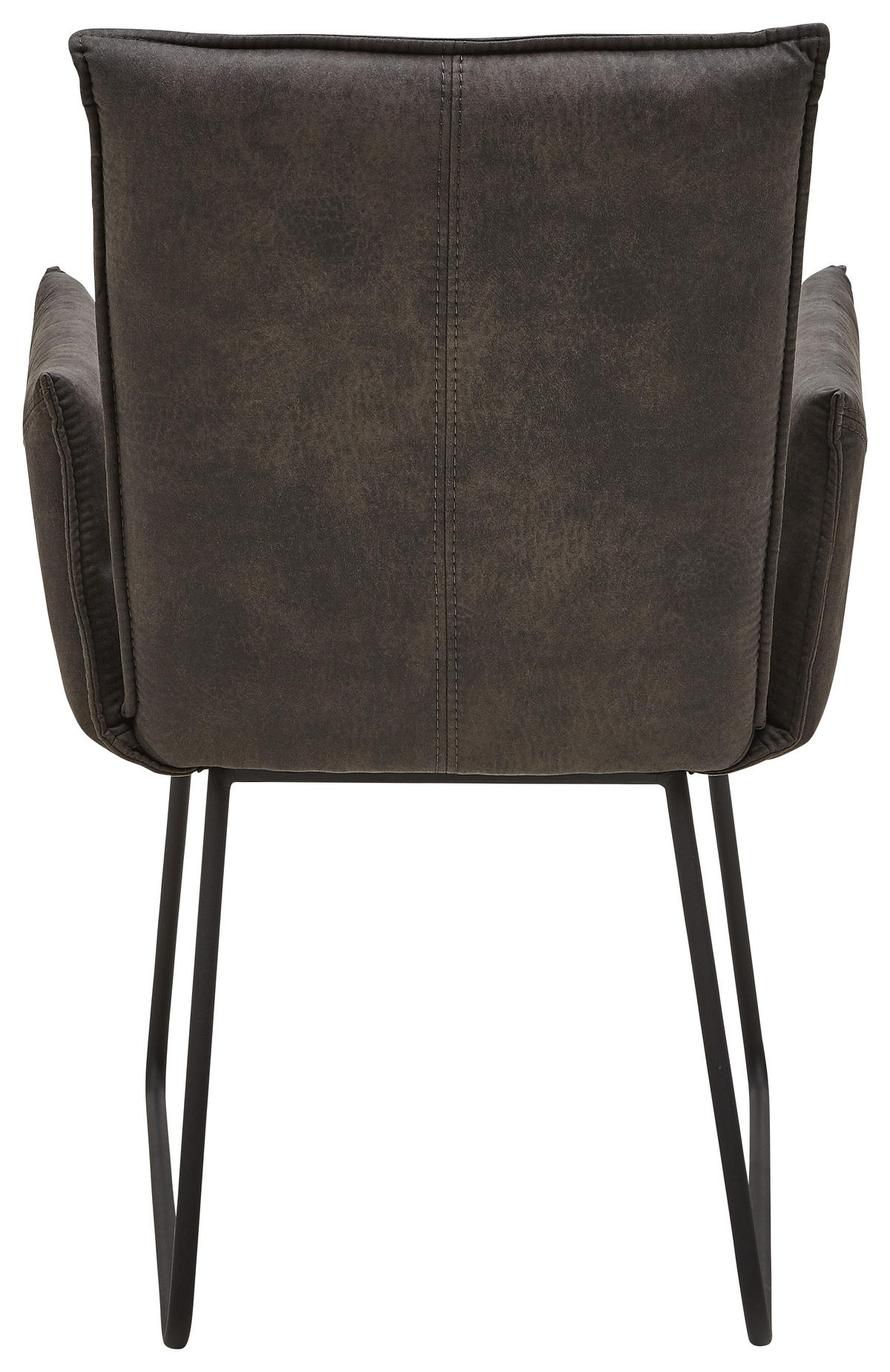 ARMLEHNSTUHL  in Mikrofaser  - Anthrazit/Schwarz, Design, Textil/Metall (59/87/62cm) - Valnatura