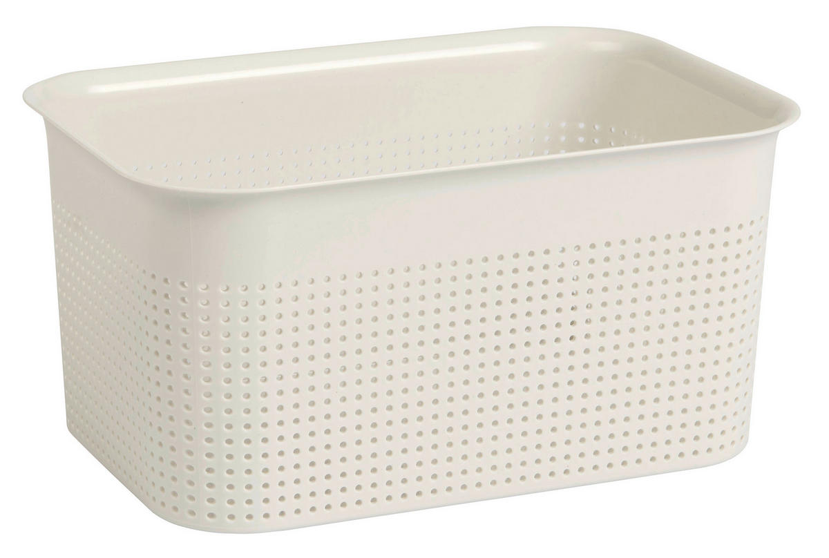 BOX    26,2/18/13 cm  - Weiß, Basics, Kunststoff (26,2/18/13cm) - Rotho