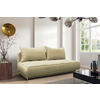 SCHLAFSOFA in Velours Beige  - Beige/Goldfarben, Design, Textil/Metall (200/90/97cm) - MID.YOU