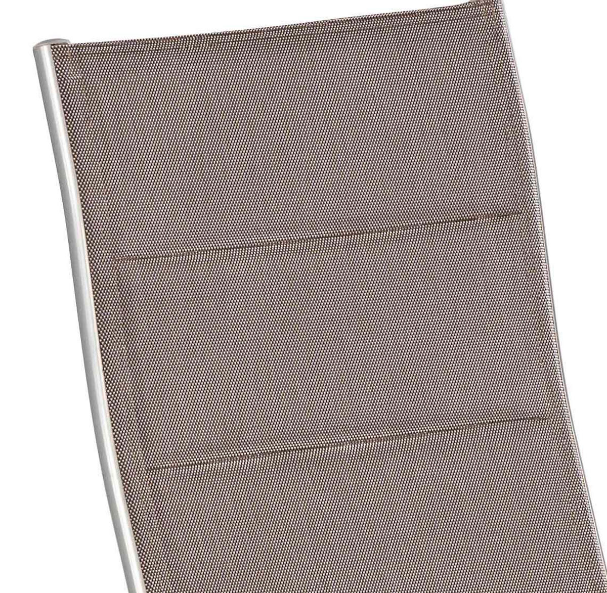GARTENTISCHGRUPPE Aluminium  - Silberfarben/Braun, ROMANTIK / LANDHAUS, Textil/Metall - Gardenson