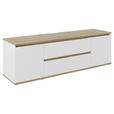 LOWBOARD  in 160/50/42 cm  - Schwarz/Weiß, MODERN, Holzwerkstoff/Kunststoff (160/50/42cm) - Carryhome