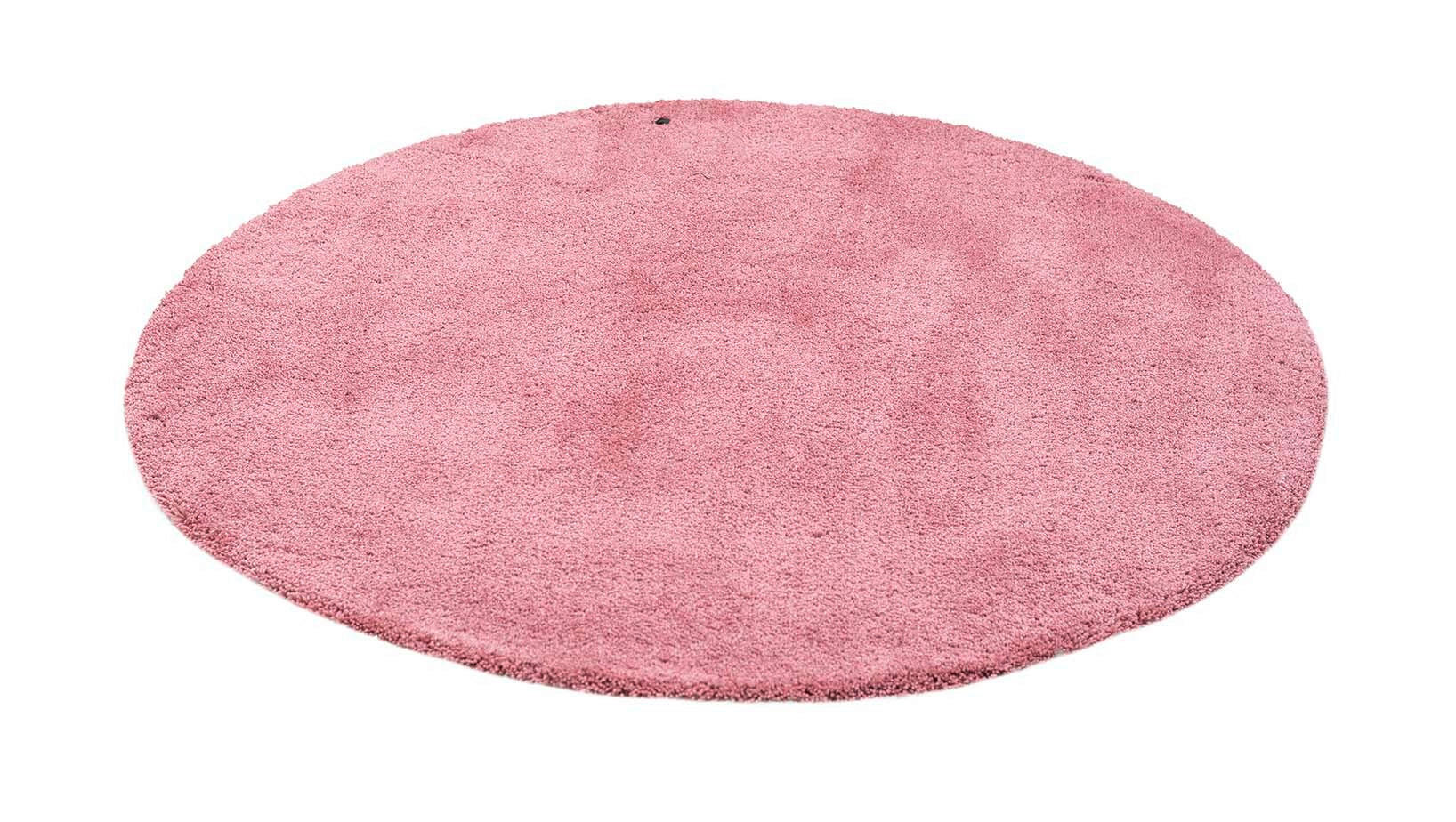 PREPROGA Z VISOKIM FLOROM Cozy   taftano  roza  - roza, Basics, tekstil (190/190cm) - Tom Tailor