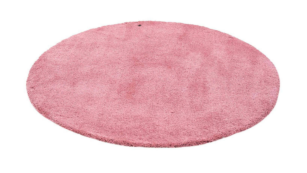 TEPIH VISOKOG FLORA  140/140 cm  ružičasta  Cozy  - ružičasta, Basics, tekstil (140/140cm) - Tom Tailor