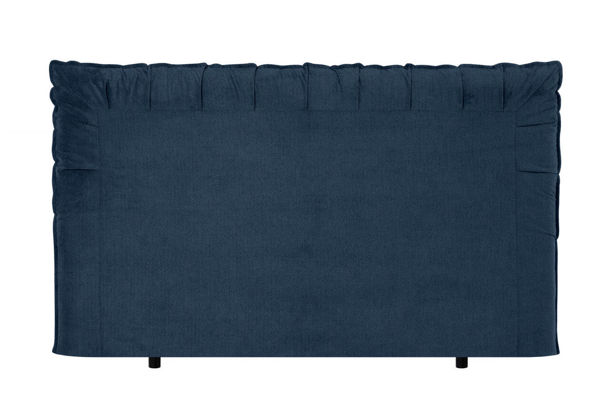 BOXSPRINGBETT 180/200 cm,  in Blau, Matratze, Lattenrost, Topper, H3 + H5 = fest + hart  - Blau/Alufarben, Basics, Textil/Metall (180/200cm) - Welnova