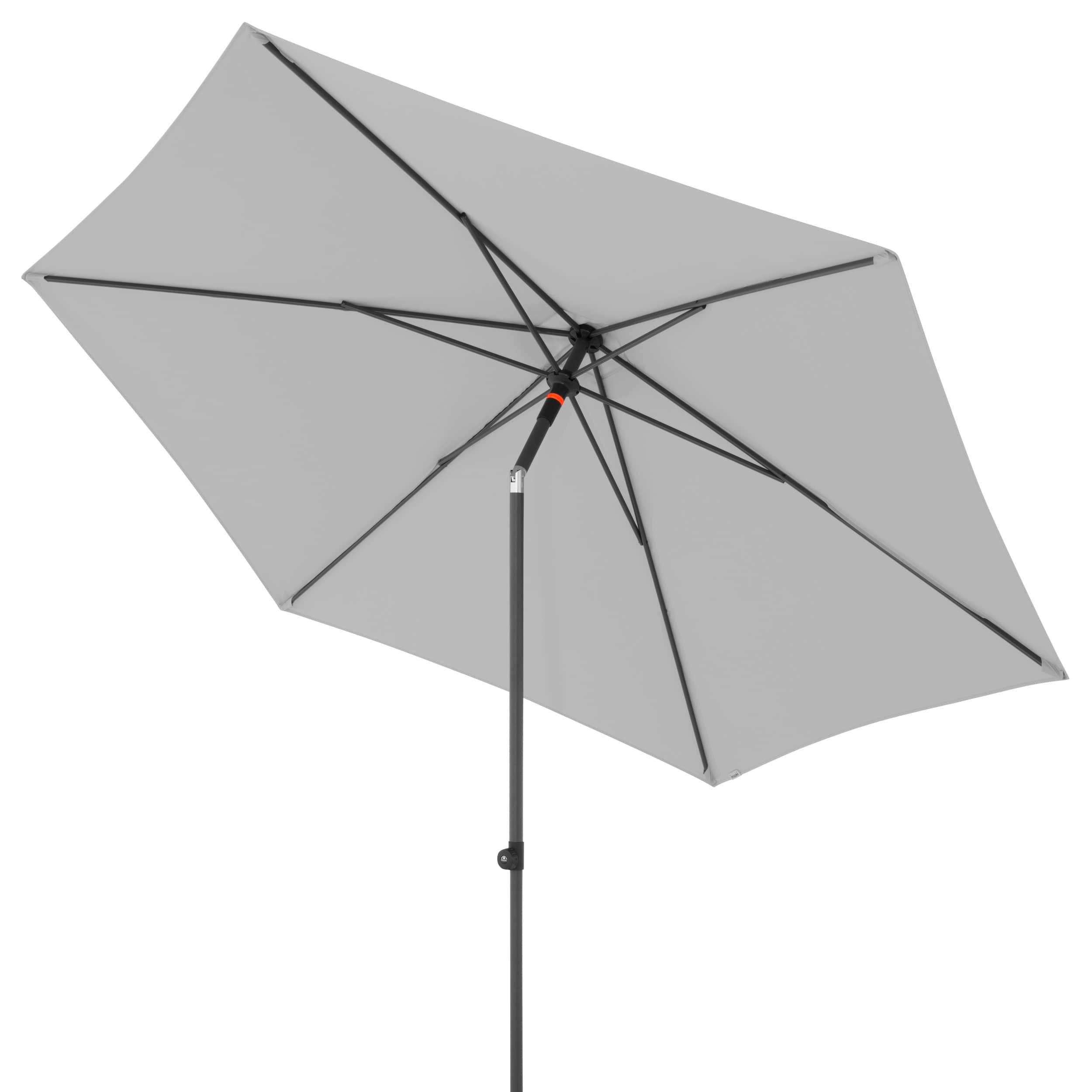 SONNENSCHIRM  300/300 cm  - Anthrazit/Hellgrau, Basics, Textil/Metall (300/300cm) - Doppler