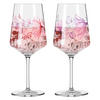 GLÄSERSET Sommersonett 2-teilig  - Pink/Transparent, Trend, Glas (9,3/22,5cm) - Ritzenhoff