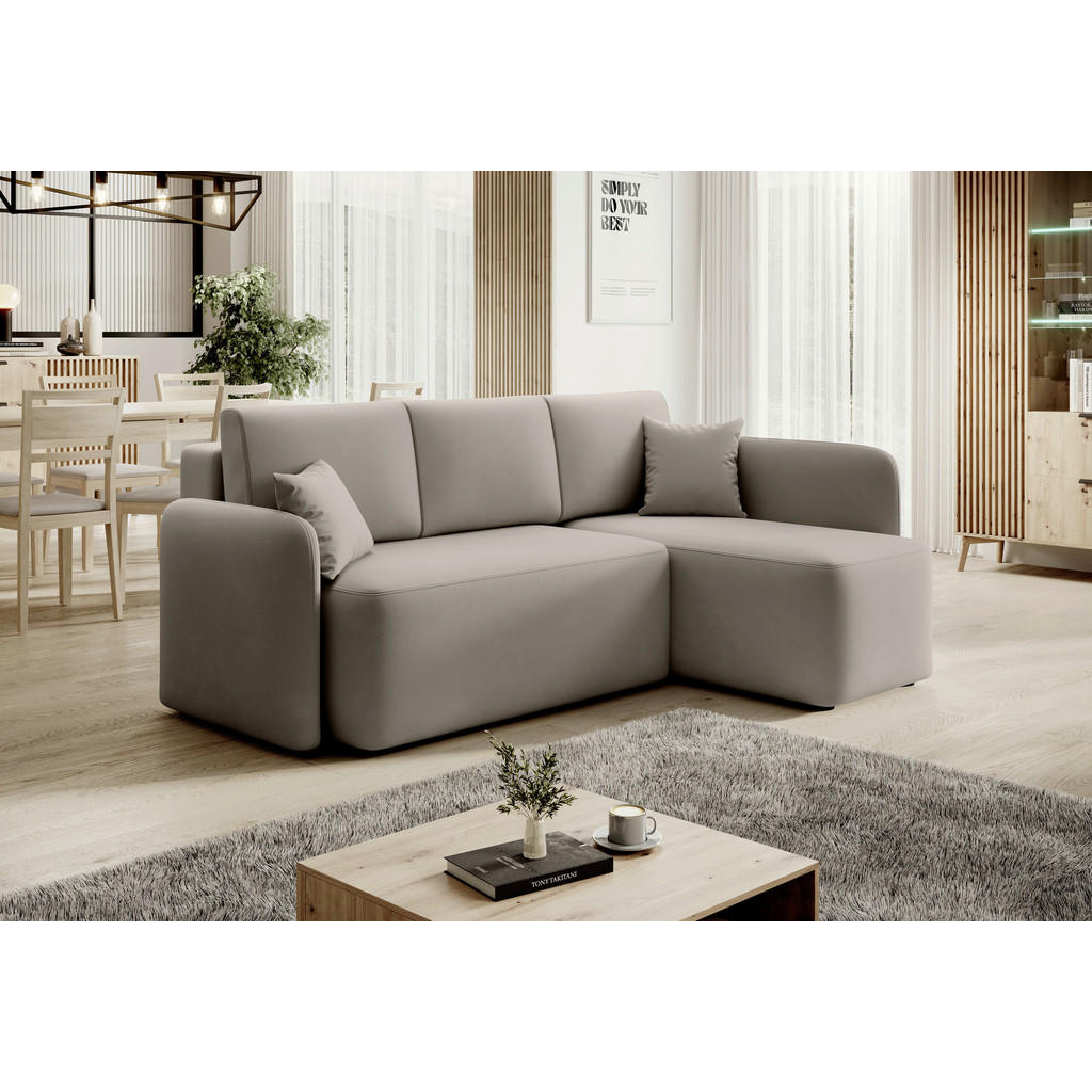 MID.YOU ROHOVÁ SEDAČKA, textil, béžová