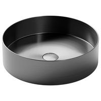 WASCHBECKEN 40/11/40 cm  - Schwarzchrom, MODERN, Metall (40/11/40cm)