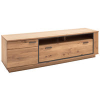 TV-ELEMENT Anthrazit, Eichefarben  210/61/50 cm  - Eichefarben/Anthrazit, Konventionell, Holz/Holzwerkstoff (210/61/50cm) - Landscape