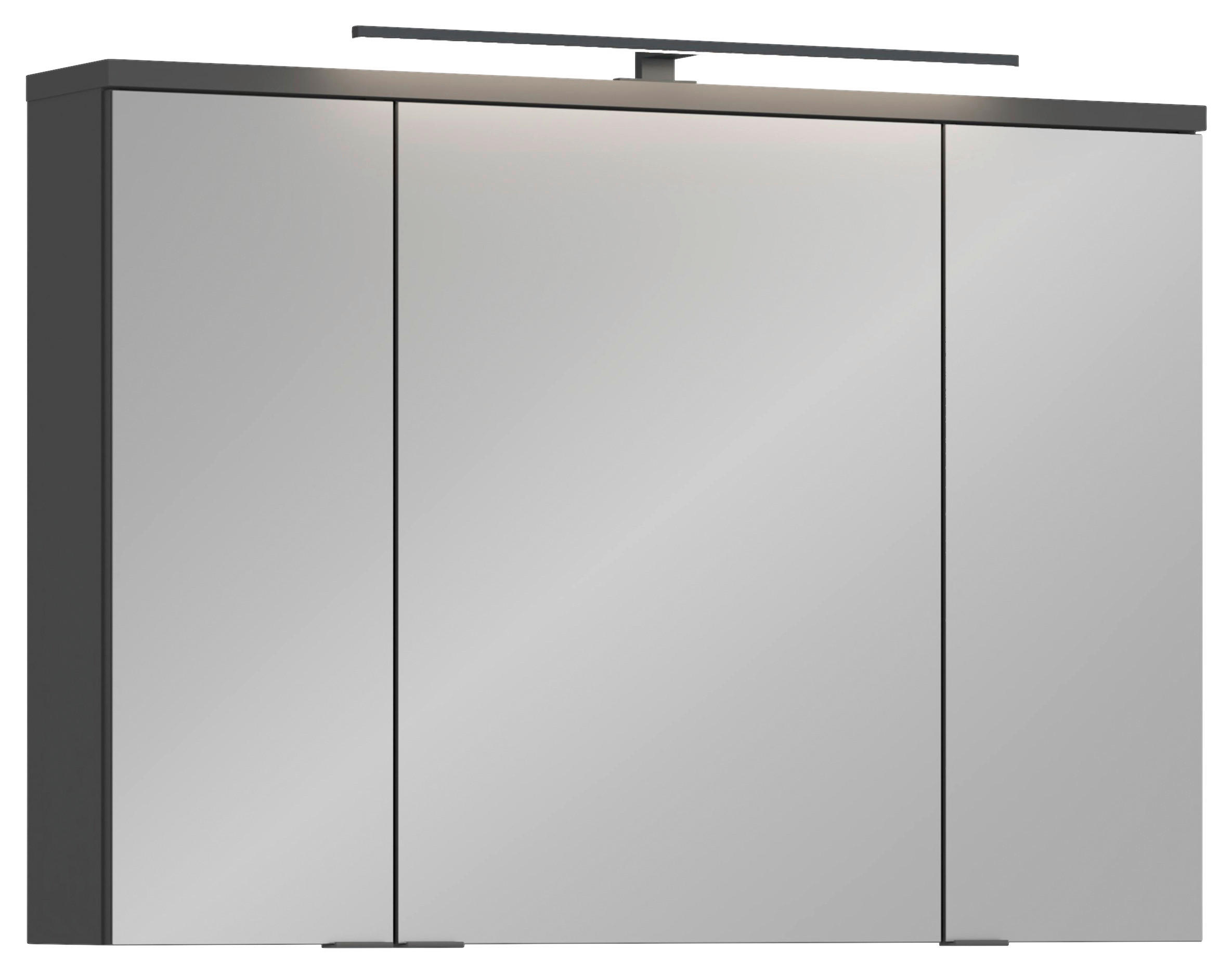 SPIEGELSCHRANK 100/72,6/19,7 cm  - Anthrazit, MODERN, Glas/Holzwerkstoff (100/72,6/19,7cm) - MID.YOU