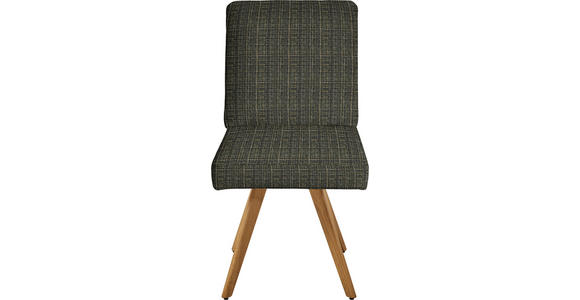 STUHL in Flachgewebe Holz, Textil - Eichefarben/Grün, Design, Holz/Textil (46/94/58cm) - Dieter Knoll