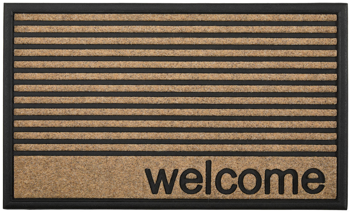 FUßMATTE  45/75 cm  Naturfarben  - Naturfarben, Basics, Kunststoff/Textil (45/75cm) - Esposa